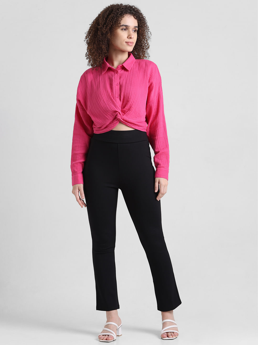 Buy Women's Palazzo Pants,Loose High Waist Wide Leg Bell Bottom Flare Tie Front  Knot Trousers by-NEWONESUN Online at desertcartINDIA